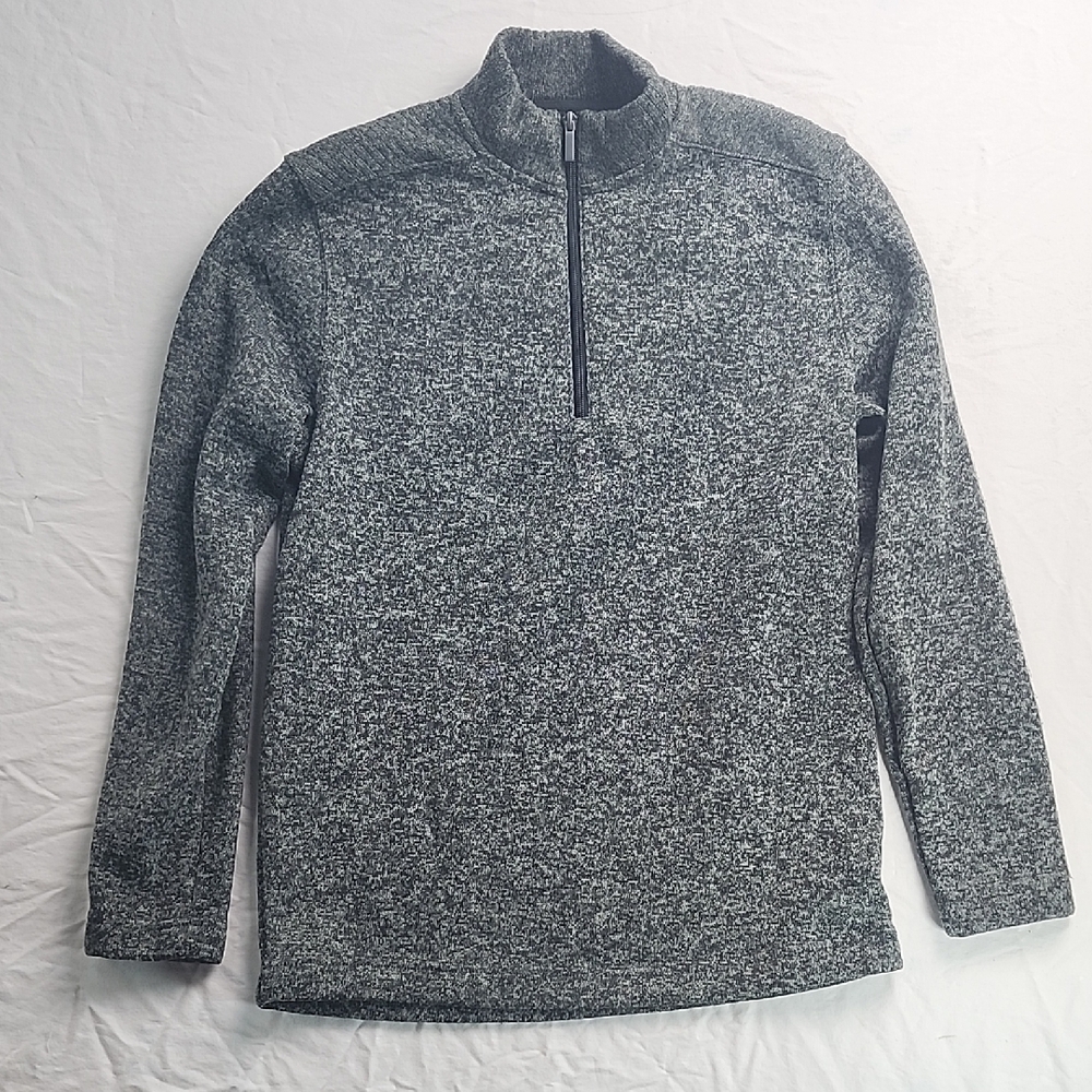 Gray Quarter-Zip Pullover